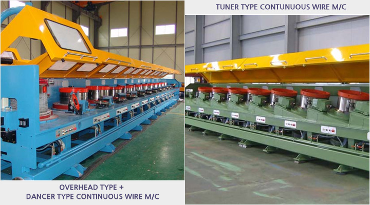 OVERHEAD TYPE+DANCER TYPE CONTINUOUS WIRE M/C / TUNER TYPE CONTUNUOUS WIRE M/C